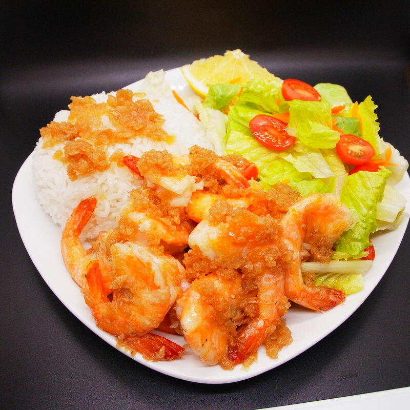Hawaiian Style Garlic Shrimp